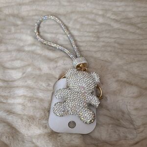Sparkling Bear Keychain with Wrist Strap